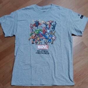 3/$15 Marvel Heroes Gray Short Sleeve Tee